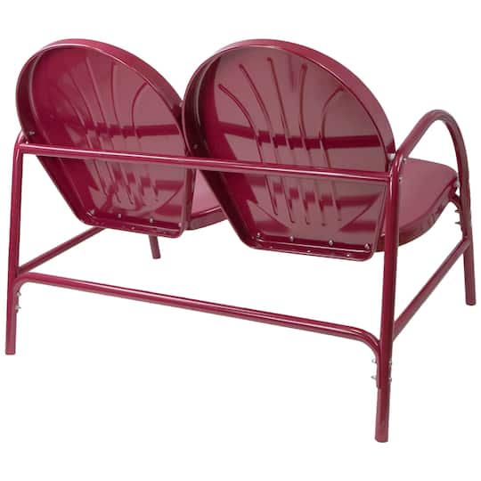 42" Mulberry Retro Tulip Outdoor Loveseat